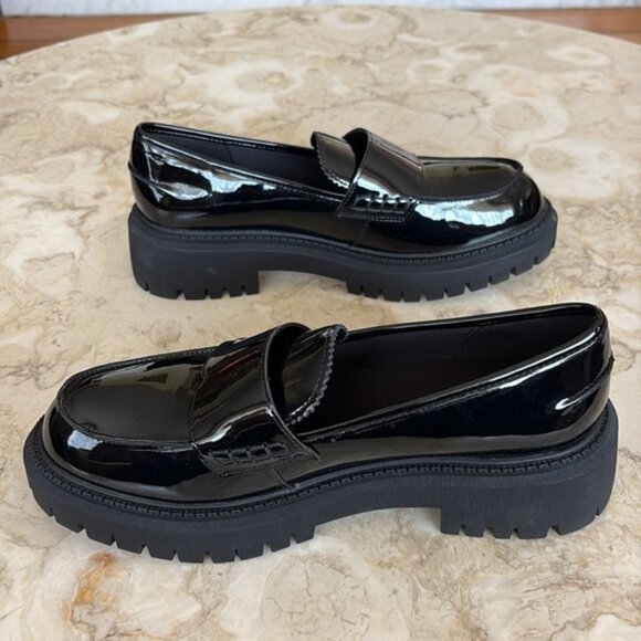 NEW! Sketchers Modern Rugged - Sweet Choice Patent Leather Loafers Memory Foam - Picture 6 of 13